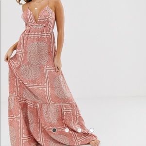 ASOS twist back maxi dress